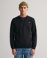 Gant Classic Cotton V-Neck Trui Zwart