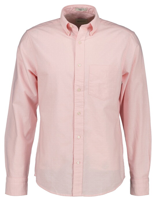 Gant Classic Oxford Dobby Overhemd Washed Pink