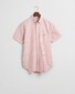 Gant Classic Oxford Stripe Button-Down Short Sleeve Overhemd Ruby Red