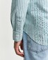 Gant Classic Oxford Stripe Overhemd Diep Groen