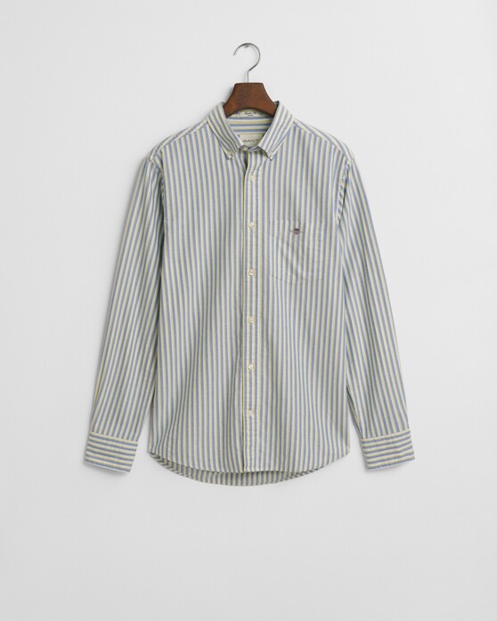 Gant Classic Oxford Stripe Overhemd Rich Blue