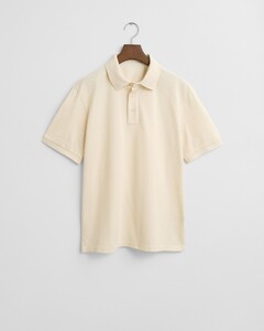Gant Classic Piqué Sunfaded Short Sleeve Poloshirt Ivory White