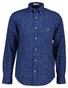 Gant Classic Poplin Check Button-Down Overhemd College Blue