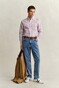 Gant Classic Poplin Check Button-Down Overhemd Rose Red