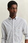 Gant Classic Poplin Check Button-Down Overhemd Taupe Beige