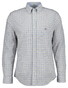Gant Classic Poplin Check Button-Down Overhemd Taupe Beige