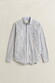 Gant Classic Poplin Check Button-Down Overhemd Taupe Beige