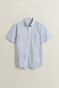 Gant Classic Poplin Gingham Check Button-Down Overhemd Licht Blauw