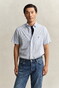 Gant Classic Poplin Gingham Check Button-Down Overhemd Licht Blauw