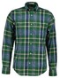 Gant Classic Poplin Multi Check Overhemd Forest Green