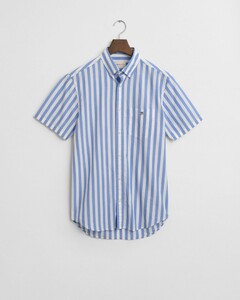 Gant Classic Poplin Stripe Overhemd Perfect Blue