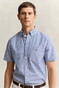 Gant Classic Poplin Stripe Short Sleeve Overhemd College Blue