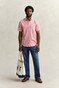 Gant Classic Poplin Stripe Short Sleeve Overhemd Rose Red