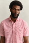 Gant Classic Poplin Stripe Short Sleeve Overhemd Rose Red