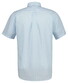 Gant Classic Poplin Stripe Short Sleeve Overhemd Sky Blue