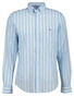Gant Classic Poplin Wide Stripe Button-Down Overhemd Sky Blue