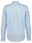 Gant Classic Poplin Wide Stripe Button-Down Overhemd Sky Blue