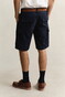 Gant Classic Solid Color Cargo Shorts Bermuda Avond Blauw