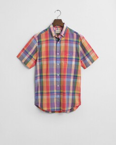Gant Colorful Indian Madras Button-Down Overhemd Peachy Orange