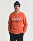 Gant Connecticut Graphic Sweatshirt Crew Neck Trui Deep Orange