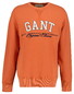 Gant Connecticut Graphic Sweatshirt Crew Neck Trui Deep Orange