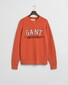 Gant Connecticut Graphic Sweatshirt Crew Neck Trui Deep Orange
