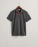 Gant Contrast Piqué Short Sleeve Subtle Stretch Polo Antraciet Melange