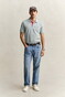 Gant Contrast Piqué Short Sleeve Subtle Stretch Polo Ceramic Grey