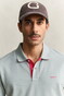 Gant Contrast Piqué Short Sleeve Subtle Stretch Polo Ceramic Grey