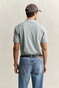 Gant Contrast Piqué Short Sleeve Subtle Stretch Polo Ceramic Grey