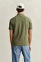 Gant Contrast Piqué Short Sleeve Subtle Stretch Polo Dry Herb Green