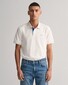 Gant Contrast Piqué Short Sleeve Subtle Stretch Polo Eggshell