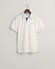 Gant Contrast Piqué Short Sleeve Subtle Stretch Polo Eggshell