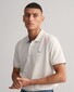 Gant Contrast Piqué Short Sleeve Subtle Stretch Polo Eggshell