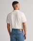 Gant Contrast Piqué Short Sleeve Subtle Stretch Polo Eggshell