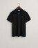 Gant Contrast Piqué Short Sleeve Subtle Stretch Polo Zwart