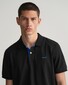Gant Contrast Piqué Short Sleeve Subtle Stretch Polo Zwart