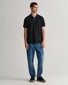 Gant Contrast Piqué Short Sleeve Subtle Stretch Polo Zwart