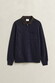 Gant Corduroy Collar Half Zip Heavy Rugger Trui Avond Blauw