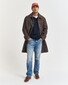 Gant Corduroy Collar Heavy Rugger Trui Avond Blauw