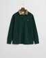 Gant Corduroy Collar Heavy Rugger Trui Tartan Green
