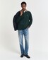 Gant Corduroy Collar Heavy Rugger Trui Tartan Green