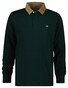 Gant Corduroy Collar Heavy Rugger Trui Tartan Green