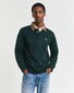 Gant Corduroy Collar Heavy Rugger Trui Tartan Green