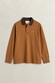 Gant Corduroy Polo Collar Heavy Rugger Pullover Caramel Brown