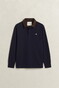 Gant Corduroy Polo Collar Heavy Rugger Pullover Evening Blue