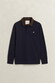 Gant Corduroy Polo Collar Heavy Rugger Trui Avond Blauw