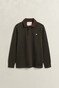 Gant Corduroy Polo Collar Heavy Rugger Trui Dark Moss Green
