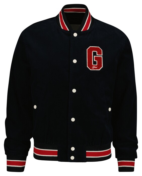 Gant Corduroy Varsity Jacket Zwart
