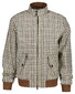 Gant Cotton Blend Harrington Check Jack Mahogany Brown